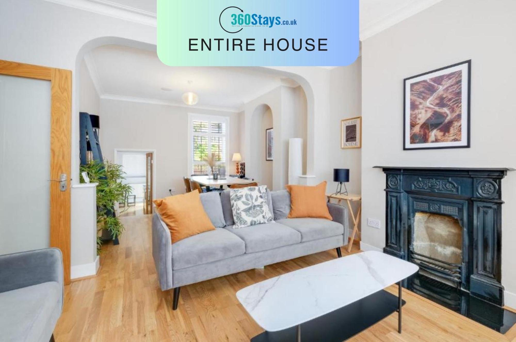 Luxury 3 Bedroom 2 Bathroom House, Fulham By 360Stays 伦敦 外观 照片